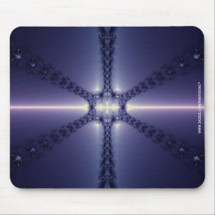 Blue Snowflake Mouse Mat