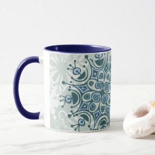 Blue Snowflake Mug