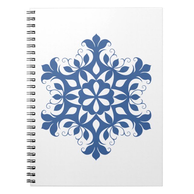 Blue Snowflake Notebook (Front)