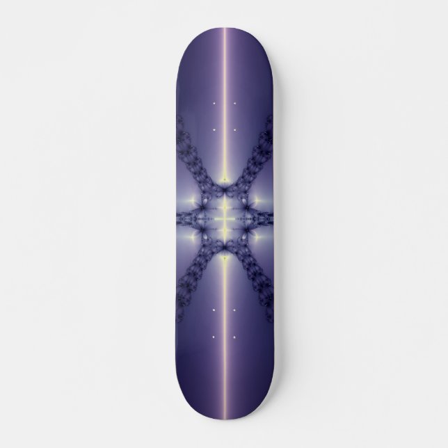 Blue Snowflake Skateboard (Front)