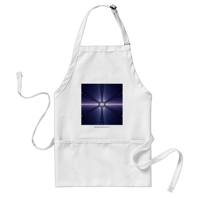 Blue Snowflake Standard Apron (Front)