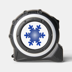 Blue Snowflake Starburst on White 1