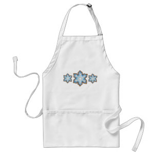 Blue Snowflake Sugar Cookie Christmas Winter Baker Standard Apron
