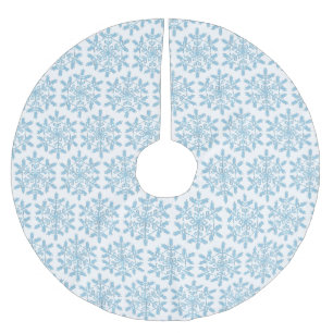Blue Snowflake Tree Skirt