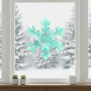Blue Snowflake Window Cling