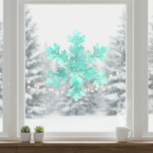 Blue Snowflake Window Cling (Blue Snowflake Window Cling)