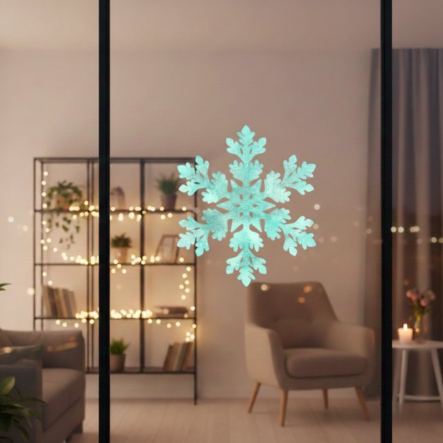 Blue Snowflake Window Cling (Blue Snowflake Window Cling)