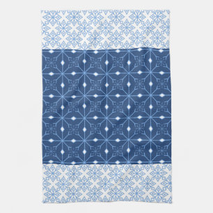 Blue Snowflake Winter Kitchen Towel
