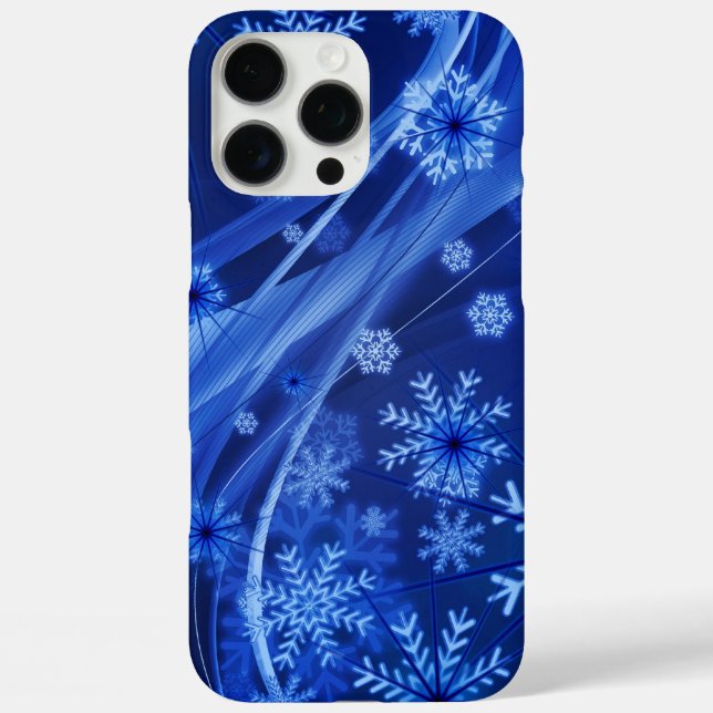 Blue Snowflakes Case-Mate iPhone Case (Back)