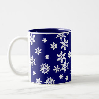 Blue Snowflakes Coffee Mug