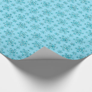Blue Snowflakes-GIFT WRAPPING PAPER