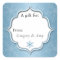 Blue Snowflakes Holiday Gift Tag Stickers