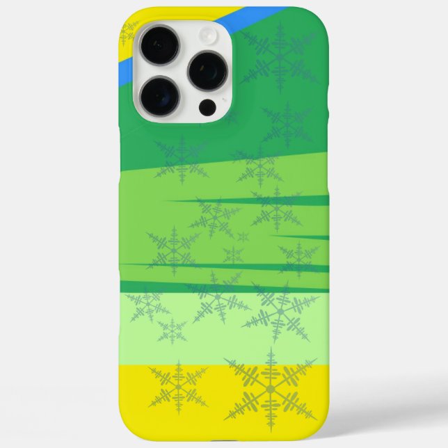 Blue Snowflakes on the Sunrise Mountain Case-Mate iPhone Case (Back)