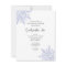 Blue Snowflakes on White Winter Bridal Shower