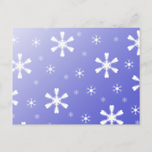 Blue Snowflakes Postcard