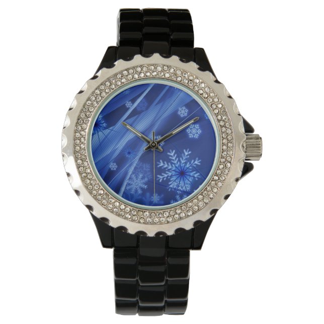 Blue Snowflakes Watch (Front)