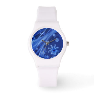 Blue Snowflakes Watch