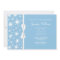 Blue Snowflakes White Bow Winter Bridal Shower