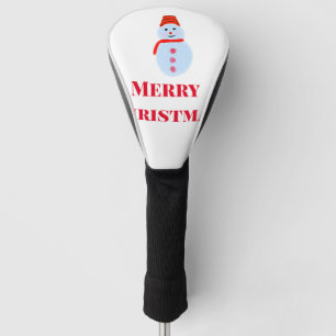 Blue snowman Christmas merry Christmas add name te Golf Head Cover