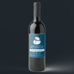 Blue Snowman, Christmas Party Wine Label<br><div class="desc">These Blue Snowman, Christmas Party Wine Bottle Labels are perfect for anybody who is hosting a joyful and merry event. Great for office parties, restaurants or a special meal for family and friends, these labels will be sure to impress your guests. The snowman design can be easily personalized and will...</div>