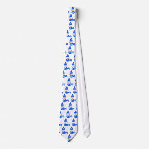 Blue Snowman Tie