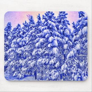 Blue Snowscape, Conifer, CO Mouse Mat