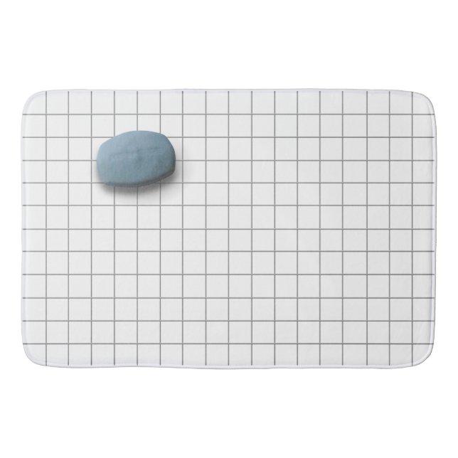 Blue Soap Bath Mat (Front)