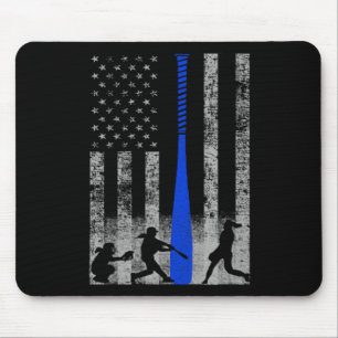 Blue Softll Flag Shirt - Blue T Softll Flag Mouse Mat