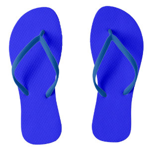 Blue  (solid colour)   flip flops