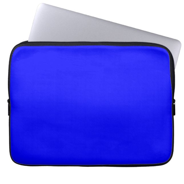 Blue  (solid colour)   laptop sleeve (Front)