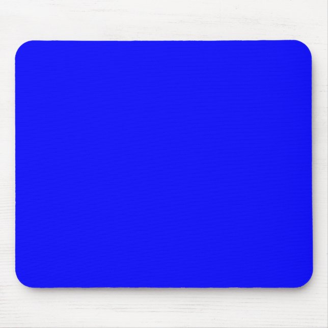 Blue  (solid colour)   mouse mat (Front)
