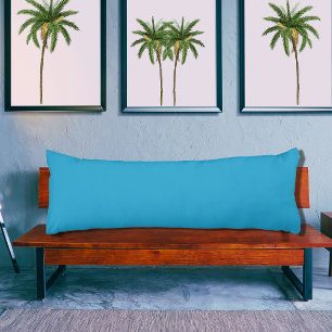 Blue solid colour pillow