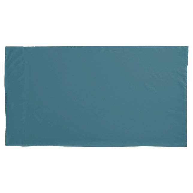 Blue solid colour Pillow Case (Front)