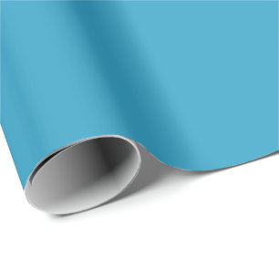 Blue Solid Plain Colour Wrapping Paper