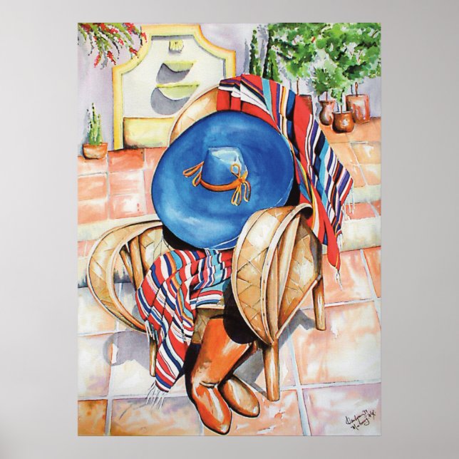 Blue Sombrero Poster (Front)