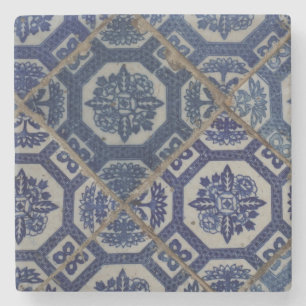 Blue South East Asian Marble Coaster
