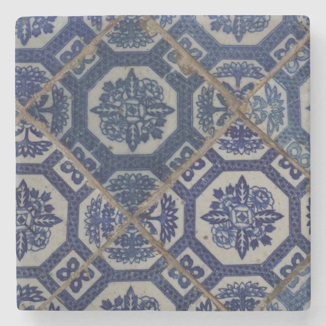 Blue South East Asian Marble Coaster (Front)
