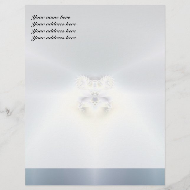 Blue Space Custom Letterhead (Front)