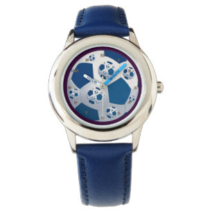 Blue Space Soccer Watch