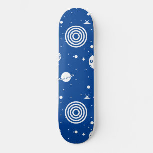 Blue Space Stuff Skateboard