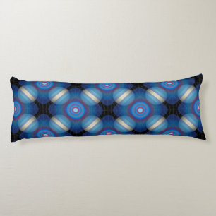 Blue Spacey Geometric Body Cushion