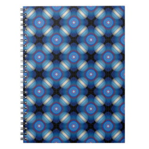 Blue Spacey Geometric Notebook