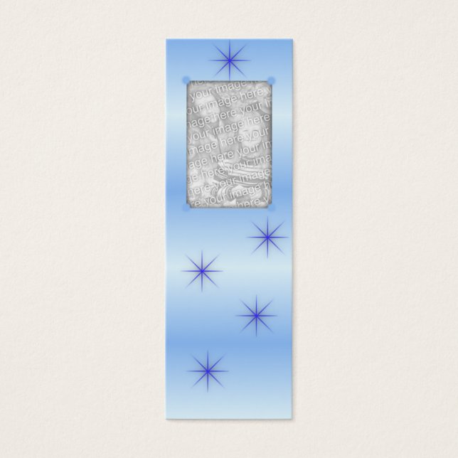 Blue Sparkle Bookmarks (Front)
