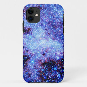 Blue Sparkle Stars iPhone 11 Case