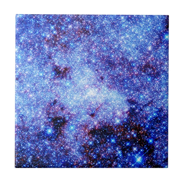 Blue Sparkle Stars Tile (Front)