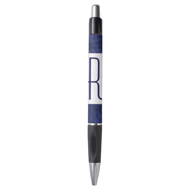 Blue Speckled Monogram (Front Vertical)