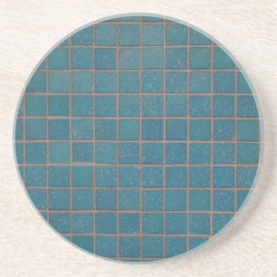 blue speckled tiles coaster