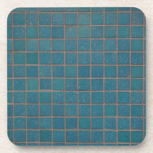 blue speckled tiles coaster