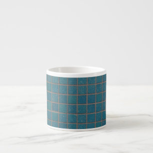 blue speckled tiles espresso cup