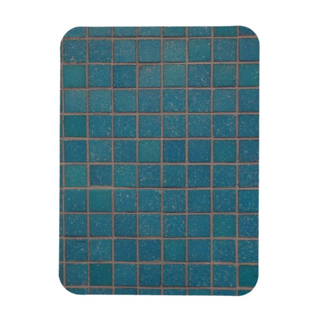 blue speckled tiles magnet (Vertical)